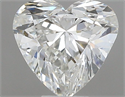 Natural Diamond 0.45 Carats, Heart with  Cut, G Color, VS1 Clarity and Certified by IGI