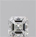 Natural Diamond 0.90 Carats, Asscher with  Cut, J Color, VS2 Clarity and Certified by GIA
