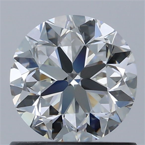 Picture of Natural Diamond 0.90 Carats, Round with Very Good Cut, I Color, VVS2 Clarity and Certified by GIA