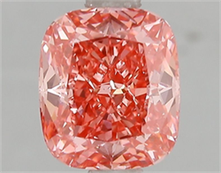Picture of Lab Grown Diamond 1.95 Carats, CUSHION MODIFIED with  Cut, Fancy Vivid Pink Color, VS1 Clarity and Certified by IGI