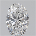 Diamante Natural 0.50 quilates, Ovalado , Color D, claridad SI1 y certificado GIA