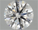 Lab Grown Diamond 2.30 Carats, Round with Excellent Cut, D Color, VVS1 Clarity and Certified by GIA