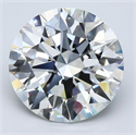 Natural Diamond 5.66 Carats, Round with Excellent Cut, H Color, VS1 Clarity and Certified by GIA