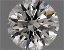 Natural Diamond 0.43 Carats, Round with Excellent Cut, G Color, IF Clarity and Certified by IGI