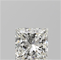 Natural Diamond 0.70 Carats, Princess with  Cut, J Color, VS1 Clarity and Certified by GIA