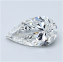 Diamante Natural 3.01 quilates, De pera , Color E, claridad VS2 y certificado GIA