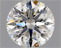 Natural Diamond 0.85 Carats, Round with Excellent Cut, H Color, VVS1 Clarity and Certified by GIA