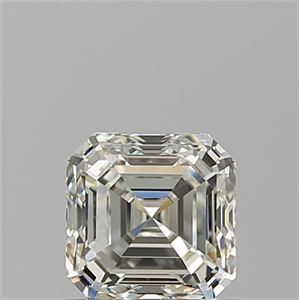 Picture of Natural Diamond 0.90 Carats, Asscher with  Cut, K Color, VVS1 Clarity and Certified by GIA