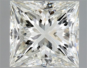 Picture of Natural Diamond 1.04 Carats, Princess with  Cut, J Color, VS1 Clarity and Certified by GIA