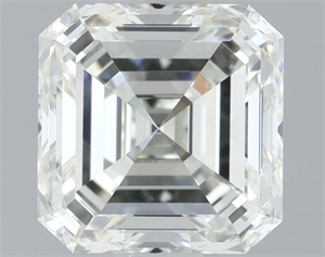 Foto Diamante Natural 1.50 quilates, Asscher , Color H, claridad VVS1 y certificado IGI de