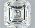 Natural Diamond 1.50 Carats, Asscher with  Cut, H Color, VVS1 Clarity and Certified by IGI