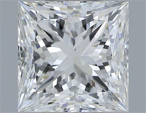 Picture of Natural Diamond 1.01 Carats, Princess with  Cut, H Color, VS1 Clarity and Certified by GIA