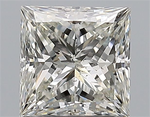 Picture of Natural Diamond 1.21 Carats, Princess with  Cut, J Color, SI2 Clarity and Certified by GIA