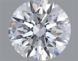Picture of Natural Diamond 0.56 Carats, Round with Excellent Cut, D Color, SI1 Clarity and Certified by GIA