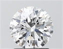 Lab Grown Diamond 1.44 Carats, Round with Ideal Cut, D Color, VS1 Clarity and Certified by IGI