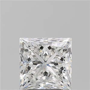 Foto Diamante Natural 3.50 quilates, Princesa , Color F, claridad SI1 y certificado GIA de