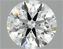 Del inventario de diamantes de laboratorio, 2.08 quilates, Redondo , Color E, claridad VS1 y certificado IGI