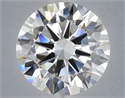 Lab Grown Diamond 6.06 Carats, Round with Excellent Cut, E Color, VVS2 Clarity and Certified by IGI