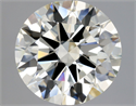 Natural Diamond 2.12 Carats, Round with Excellent Cut, M Color, IF Clarity and Certified by GIA