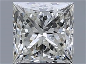Picture of Natural Diamond 1.50 Carats, Princess with  Cut, J Color, VS1 Clarity and Certified by GIA
