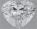 Natural Diamond 1.52 Carats, Heart with  Cut, D Color, VS2 Clarity and Certified by GIA