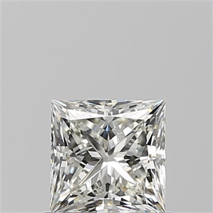 Picture of Natural Diamond 0.74 Carats, Princess with  Cut, I Color, VVS2 Clarity and Certified by GIA