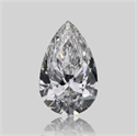 Natural Diamond 0.62 Carats, Pear with  Cut, D Color, VVS2 Clarity and Certified by GIA