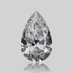 Picture of Natural Diamond 0.62 Carats, Pear with  Cut, D Color, VVS2 Clarity and Certified by GIA