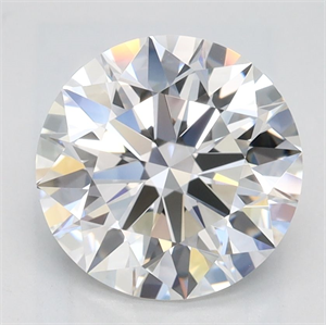 Picture of Lab Grown Diamond 2.01 Carats, Round with Ideal Cut, D Color, VVS1 Clarity and Certified by IGI