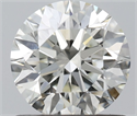 Natural Diamond 0.80 Carats, Round with Excellent Cut, J Color, VVS2 Clarity and Certified by IGI