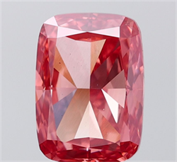 Picture of Lab Grown Diamond 5.34 Carats, CUSHION MODIFIED with  Cut, Fancy Vivid Pink Color, VS1 Clarity and Certified by IGI