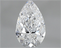 Natural Diamond 0.52 Carats, Pear with  Cut, D Color, VS1 Clarity and Certified by GIA