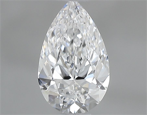 Picture of Natural Diamond 0.52 Carats, Pear with  Cut, D Color, VS1 Clarity and Certified by GIA