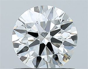 Picture of Natural Diamond 0.71 Carats, Round with Excellent Cut, H Color, SI2 Clarity and Certified by GIA