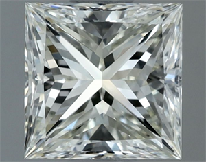 Picture of Natural Diamond 1.00 Carats, Princess with  Cut, I Color, VVS1 Clarity and Certified by IGI