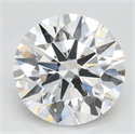 Lab Grown Diamond 3.00 Carats, Round with Ideal Cut, D Color, IF Clarity and Certified by IGI