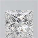 Natural Diamond 2.01 Carats, Princess with  Cut, D Color, SI2 Clarity and Certified by GIA