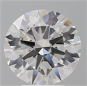 Lab Grown Diamond 3.54 Carats, Round with Ideal Cut, E Color, VVS2 Clarity and Certified by IGI