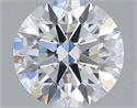 Lab Grown Diamond 1.06 Carats, Round with Ideal Cut, D Color, VS2 Clarity and Certified by IGI