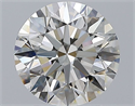 Natural Diamond 2.50 Carats, Round with Excellent Cut, I Color, VS1 Clarity and Certified by GIA