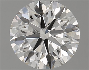 Picture of Natural Diamond 0.71 Carats, Round with Excellent Cut, I Color, IF Clarity and Certified by GIA