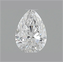 Natural Diamond 0.59 Carats, Pear with  Cut, E Color, VVS1 Clarity and Certified by GIA