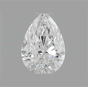 Picture of Natural Diamond 0.59 Carats, Pear with  Cut, E Color, VVS1 Clarity and Certified by GIA