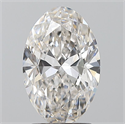 Natural Diamond 2.01 Carats, Oval with  Cut, H Color, VVS1 Clarity and Certified by GIA
