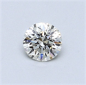 Diamante Natural 0.44 quilates, Redondo , Color J, claridad SI2 y certificado GIA