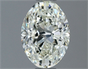 Natural Diamond 1.00 Carats, Oval with  Cut, I Color, VS1 Clarity and Certified by IGI