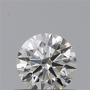 Picture of Natural Diamond 0.41 Carats, Round with Excellent Cut, H Color, IF Clarity and Certified by IGI