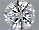 Del inventario de diamantes de laboratorio, 4.06 quilates, Redondo , Color G, claridad VVS2 y certificado IGI