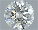Natural Diamond 0.43 Carats, Round with Excellent Cut, H Color, SI1 Clarity and Certified by GIA