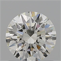 Natural Diamond 0.90 Carats, Round with Excellent Cut, J Color, SI2 Clarity and Certified by GIA
